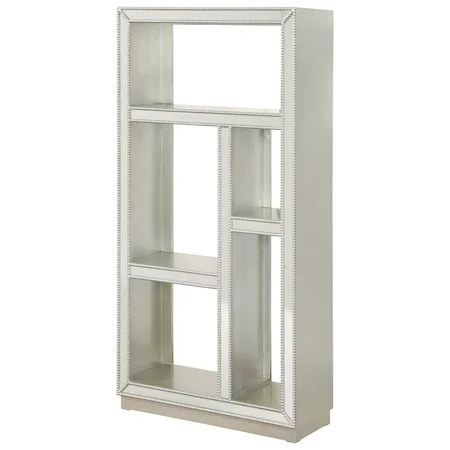 Mirrored Etagere Bookcase